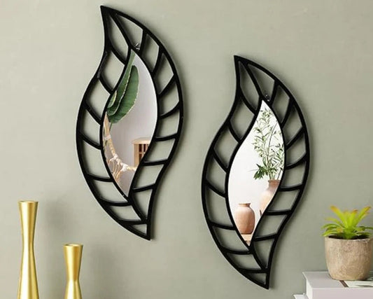 2 Pcs Small Mirror Wall Decor