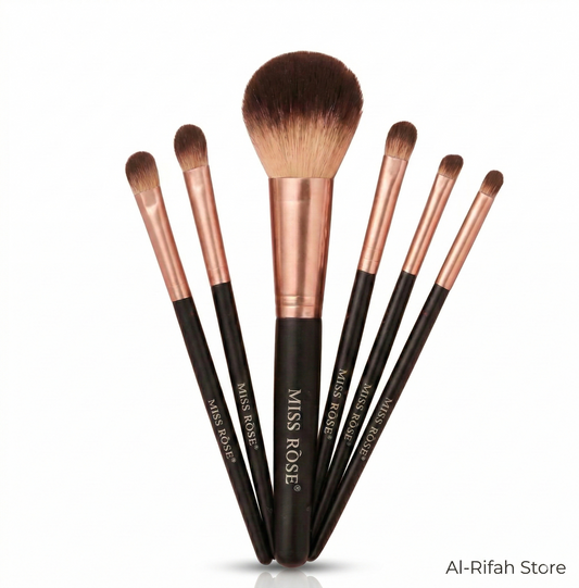 Makeup Brush Set Miss Rose - Professional 6 Marble