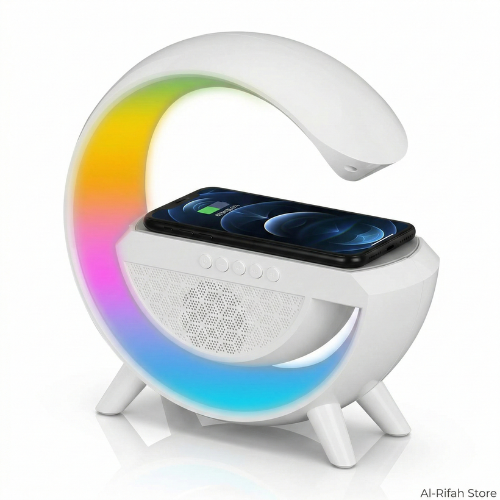 Wireless Charger Speaker with LED Light – Fast Charging Bluetooth Speaker