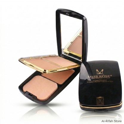 Foundation & Compact Powder 2-in-1 – Miss Rose Long Lasting Face Makeup