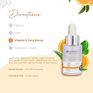 Vitamin C Face Serum – Astaberry Indulge Brightening & Glow Booster (30ml)