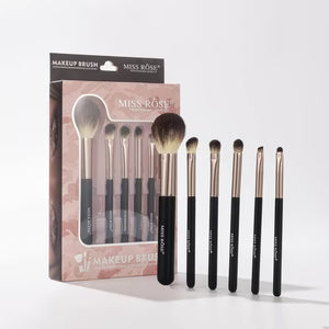 Makeup Brush Set Miss Rose - Professional 6 Marble