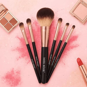 Makeup Brush Set Miss Rose - Professional 6 Marble